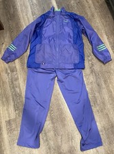 Vintage ADIDAS Track Suit Purple/Green Youth Size Large