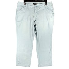 Lee Mid Rise Fit 1889 16 Capri Steel Blue Crop Pant Cotton Stretch