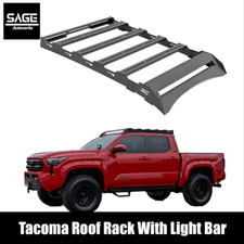 Roof Rack With Light Bar For 2024 And Up Tacoma