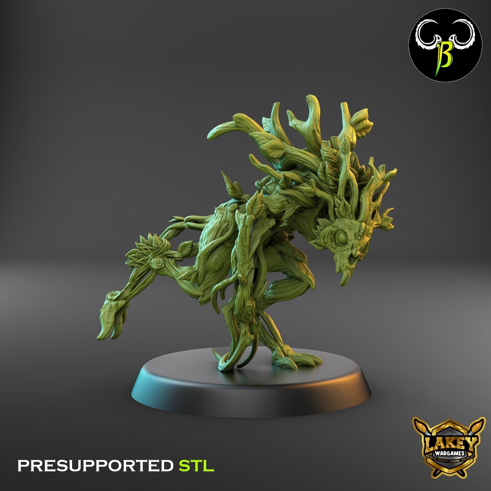Vine Spirit Claws | Forest Spirit | 3D Printed Miniature | Clay Beast Creation |