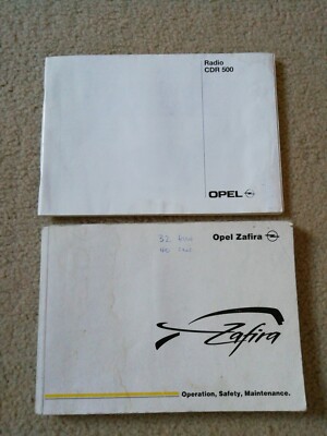 Opel Zafira Betriebsanleitung / Handbuch Radio CDR 500 erschienen 2002