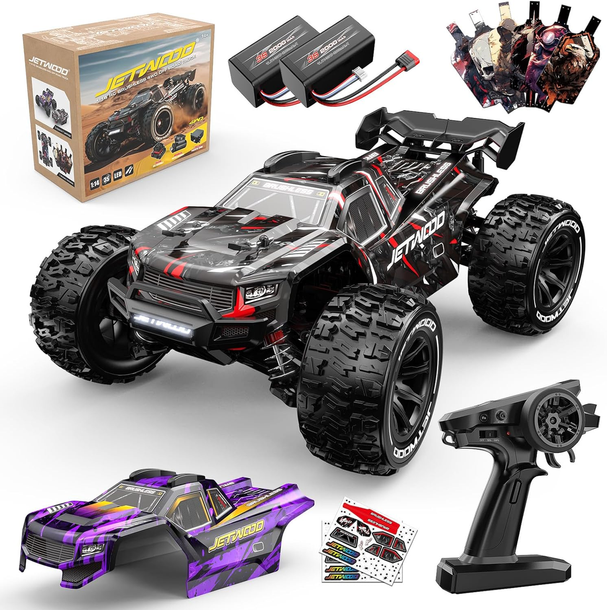 1:14 RC Monster Truck Remote Control Car 4WD Off Road All Terrain Racing  Cars