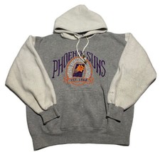 Vintage 90's NBA Phoenix Suns Hoodie Sweatshirt Sz Medium Inside out B9