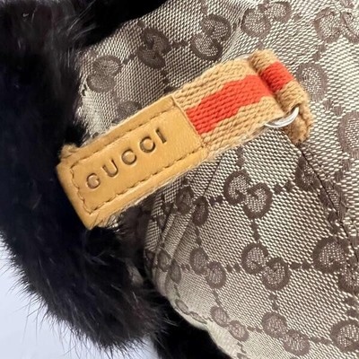 Authentic Gucci Vintage GG Monogram Pilot Flight Cap Size M  display picture 1