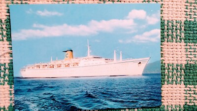 AWESOME VINTAGE POST CARD T/S FLAVIA COSTA-LINE