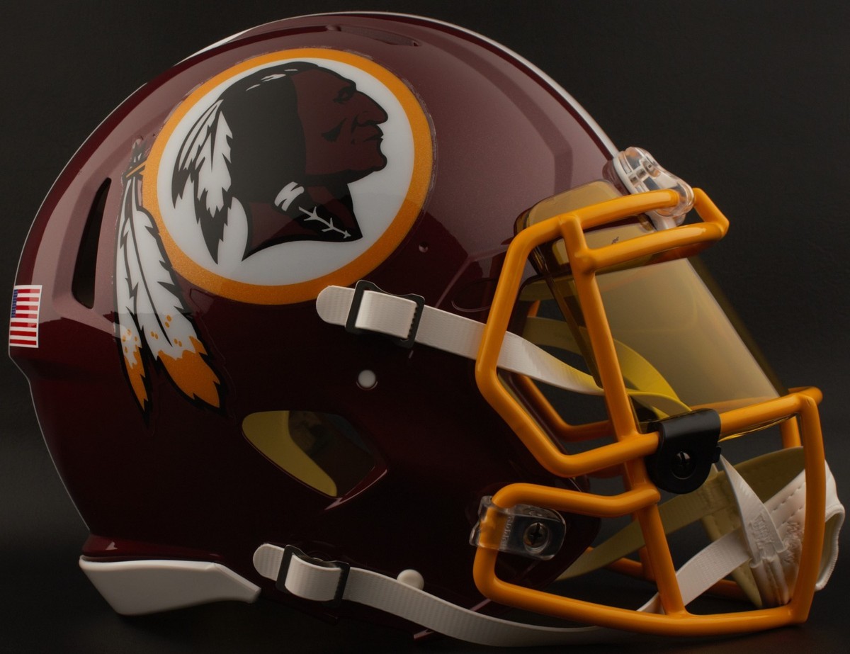 coshocton redskins football helmet Princeton (Cincinnati) (OH) High School Mini Riddell Speed Mini Helmet and Mask with High Quality Decals 1964 Washington Redskins Feather RK2