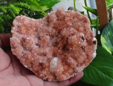 Heulandit Auf Calcit Mineralien Probe Indien Bo = 1