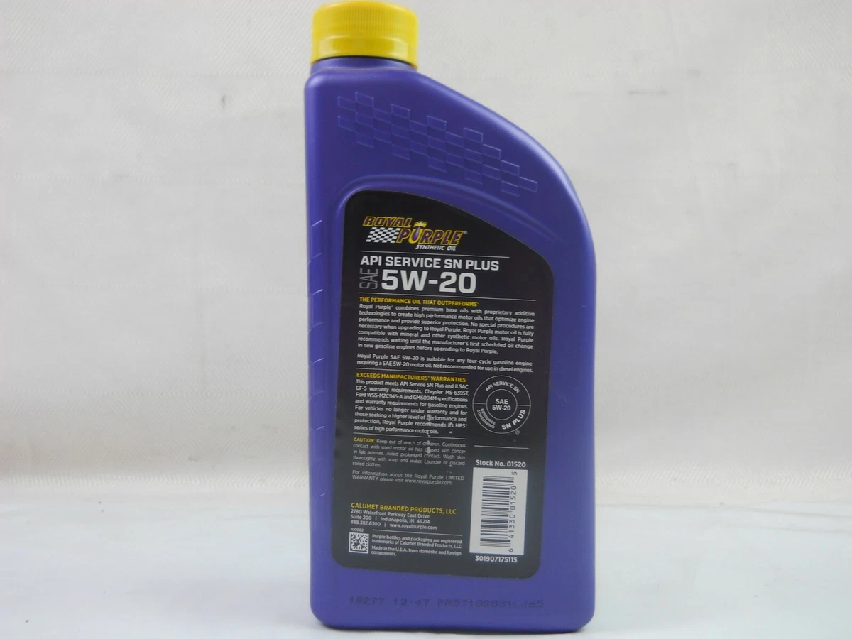 Royal purple 5w20 deals