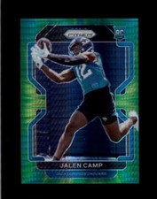 JALEN CAMP 2021 PANINI PRIZM #410 ROOKIE HYPER PRIZMS RC #175/175 BD5093