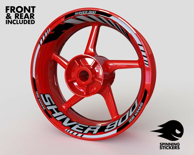 Wheel Stickers for Aprilia SHIVER 900 and 750 Rim Tape Motorcycle