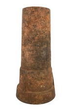 Antique Cast Iron Wagon Carriage Axle Skein Hub Sleeve Thimble Tapered Pipe 9.5"