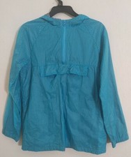 Cat  Jack kids girkd Windbreaker Jacket - Teal  Black Large 12/14