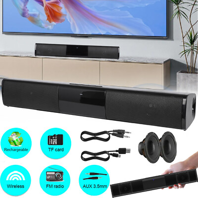 Wireless Speaker System Bluetooth Subwoofer Surround Sound Bar TV Home Theater