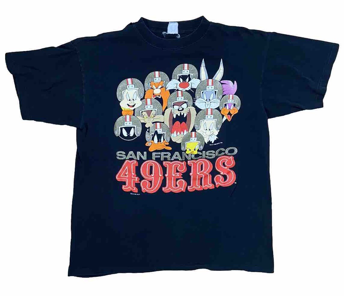 サンフランシスコ49ers NFLNUTMEG USA製 1995年TシャツXL サンフランシスコ49ers NFLNUTMEG USA製 1995年TシャツXL