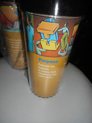 (2) Brand New DeVry University Travel Mug2 2006 Purpose *Vision *Values