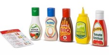 Melissa And Doug 5-Piece Favorite Condiments Play Food Set - Play Ketchup And 3