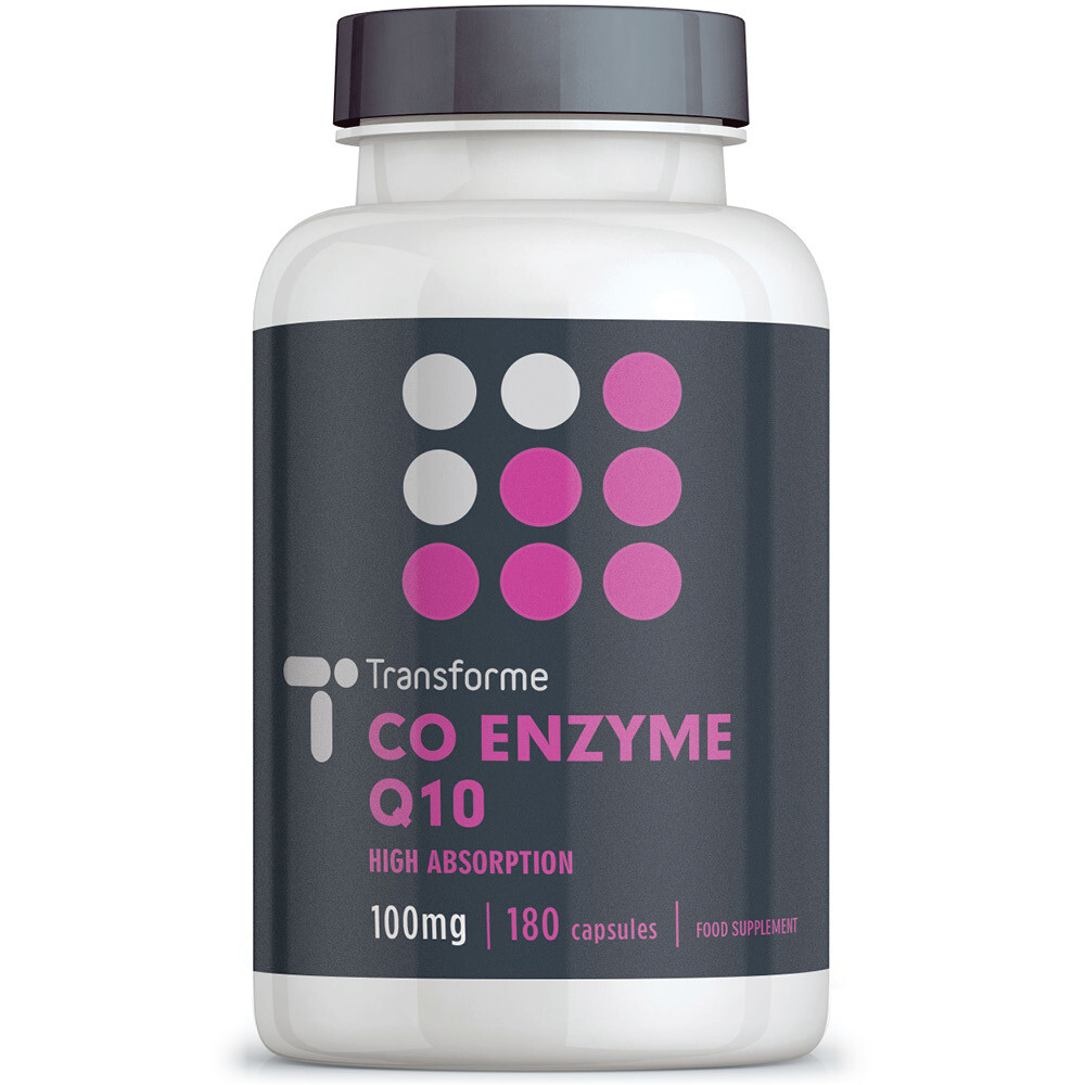 Co Enzyme Q10 100mg 180 CoQ10 capsules with Free Shipping - Transforme