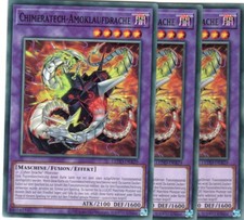 yugioh 3x Chimeratech-Amoklaufdrache LEDD-DEB29 COMMON 2AUFLAGE DEUTSCH