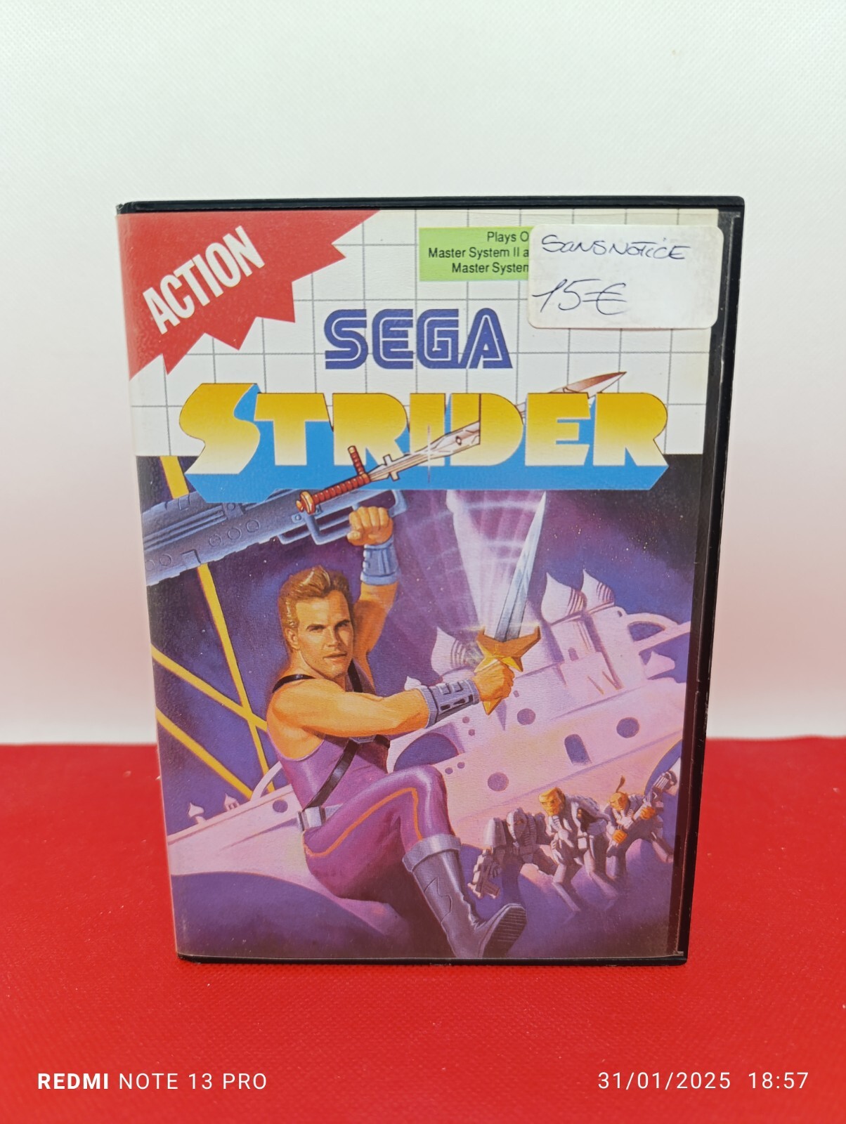 STRIDER / jeu SEGA Master System / Capcom / 1991