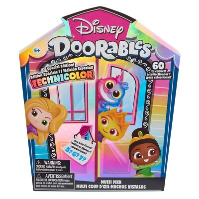 Disney Doorables Multi Peek Technicolor Takeover Collectible Figures 5 Pack