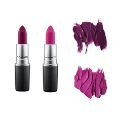 New, Mac, Mini, Set of 2 Matte Lipstick : Rebel / Flat Out Fabulous