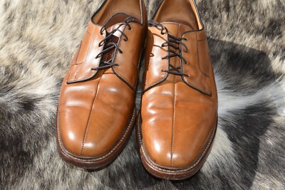 Allen Edmonds Dickson Brown Leather Split Toe Dress Shoes  display picture 1