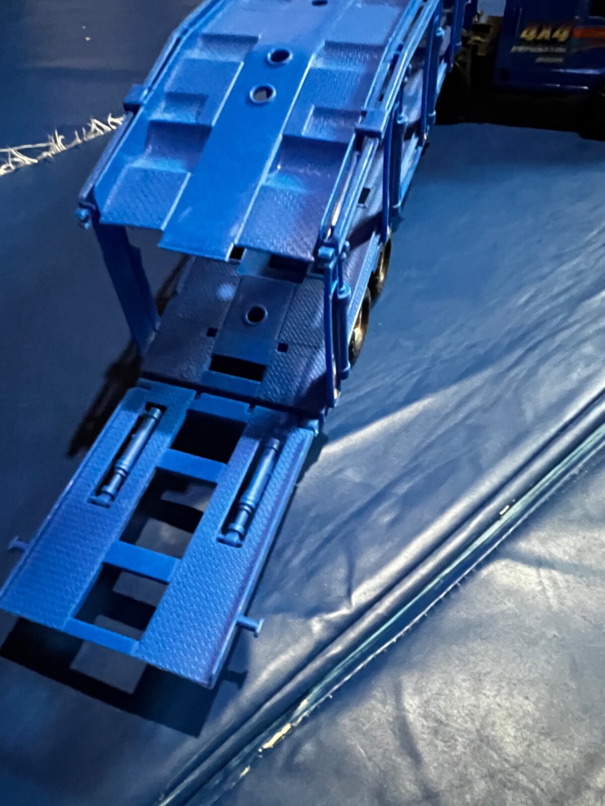 BOY TOY TRAILER CAR BLUE eBay