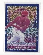2021 Panini Overdrive Blue Velocity #13 Juan Soto Nationals
