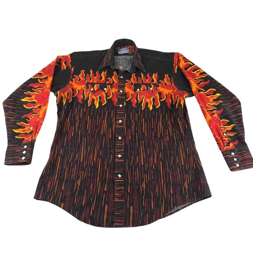Vintage Rockmount Ranch Wear Flame 