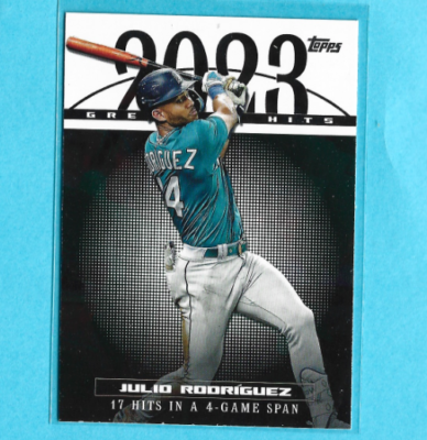 2024 Topps #23GH-17 Julio Rodríguez 2023 Greatest Hits card | eBay