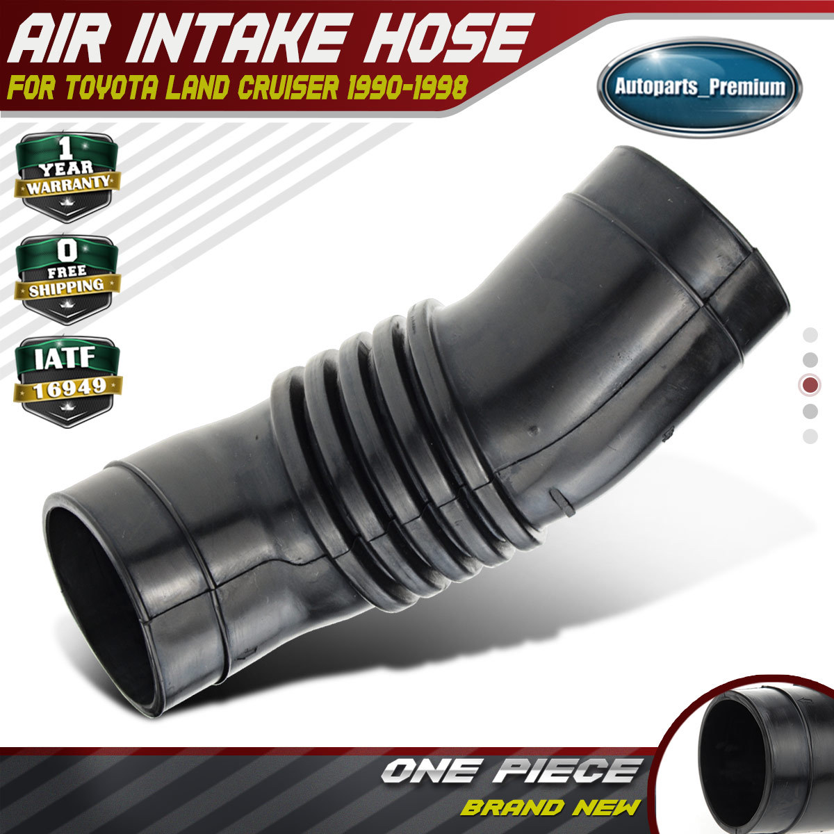 Air Cleaner Intake Hose for Toyota LandCruiser HZJ80 1HZ 4.2L