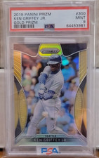 Ken Griffey Jr 2019 Panini Prizm Gold Prizm 8/10 PSA 9