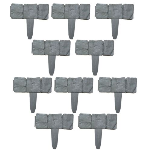 Imitation Stone Garden Fence Plastic Fence Inserted Fence Pastoral Garden7624 - Picture 1 of 6