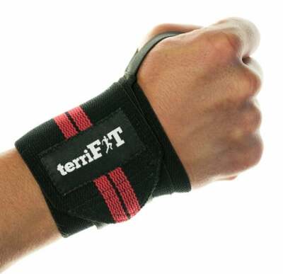 18'' terriFIT CrossFit Universal Weightlifting Wrist Wraps With Thumb Loop