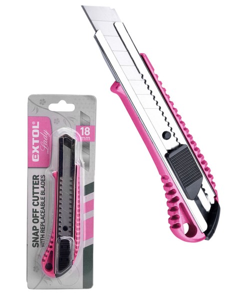 Cuttermesser Teppichmesser Pink Paketmesser Kartonmesser 18Mm Abbrechklinge-image