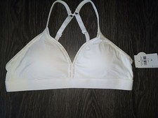 Girls justice logo convertible bra size 30 new white