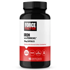 Force Factor, Iron Supplement for Women and Men, Non-Constipating, 36mg