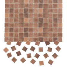 Dollhouse tile floor Miniature furniture Kitchen backsplash Terra cotta flooring