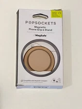 PopSockets MagSafe Round PopGrip Phone Grip & Stand for iPhone Latte Soft Touch