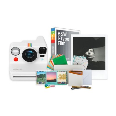 Polaroid Now+ Instant Camera Generation 2 (White) w/Film Kit & B&W Film