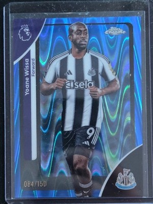 Yoane Wissa - Newcastle - Topps Chrome Premier League - BLUE WAVE /150