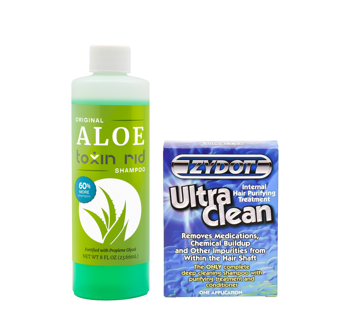 Original Aloe Toxin Rid Shampoo + Zydot Ultra Clean - For Hair Follicle
