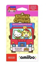 Animal Crossing Amiibo Sanrio Collaboration Pack 6 Cards 