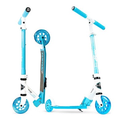 MGP Madd Gear Rush 125 Kinder Klapp Roller Scooter - 125 mm Rollen - Weiß Blau