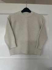 Girls Age 3-4 Cream Crew Neck Long Sleeve Uniqlo Sweatshirt