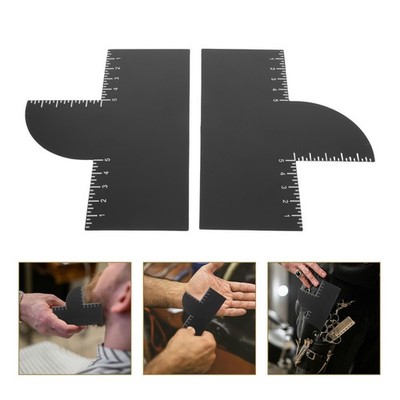  2 Pcs Bartvorlage Styling Werkzeug Haaransatz-Schablone -Pflegewerkzeug