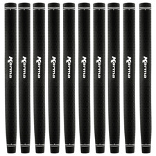 Karma Velour Black Paddle Putter Grip Standard  Junior Rubber Golf Grips Bundle