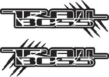 2x Trail Boss Decal Vinyl Sticker Bedside For Chevrolet Silverado