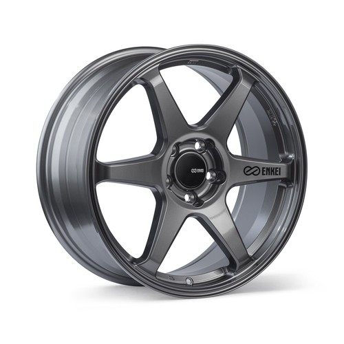 1 New 18x8 Enkei T6R Gloss Gunmetal 5x112 ET45 wheel/rim - Picture 1 of 3
