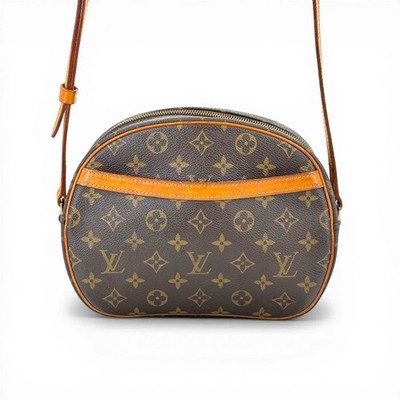 LOUIS VUITTON Blois Monogram Canvas Brown Women Crossbody Shoulder Bag M51221